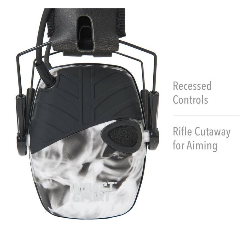 Howard Leight Impact Sport Sound Amplification Electronic Shooting Earmuff Smoke