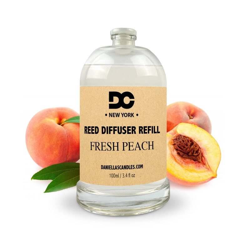 Fresh Peach Reed Diffuser Refill Oil
