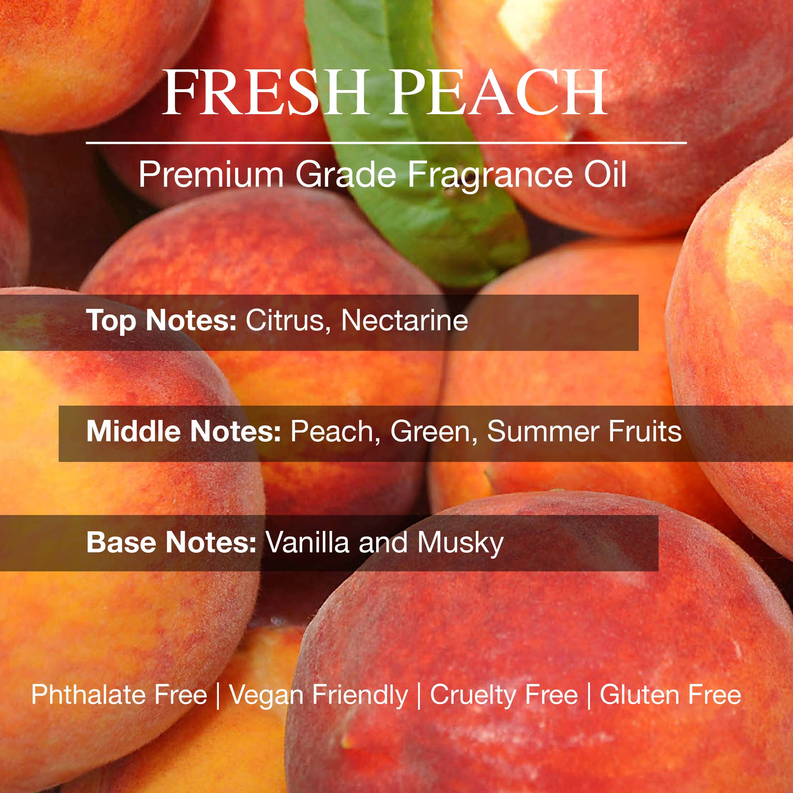 Fresh Peach Reed Diffuser Refill Oil