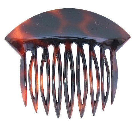 Tortoise Shell French Twist Hair Comb with Wide Rim