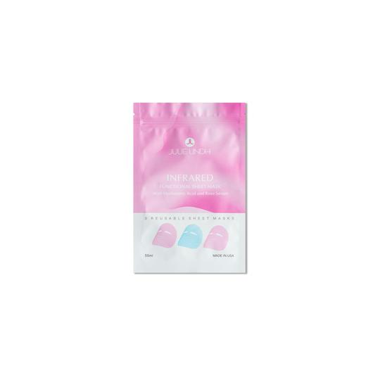 Infrared Functional Sheet Mask with Hyaluronic Acid and Rose Serum (Contains 3 Reusable Masks)