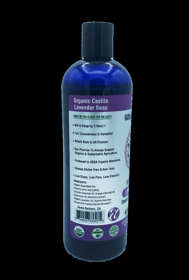 Organic Castile Liquid Soap, Unscented 12 pack (8 oz)