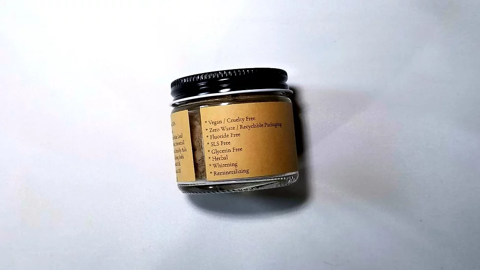 Natural Dental Cleaning Powder: Cinnamon & Peppermint