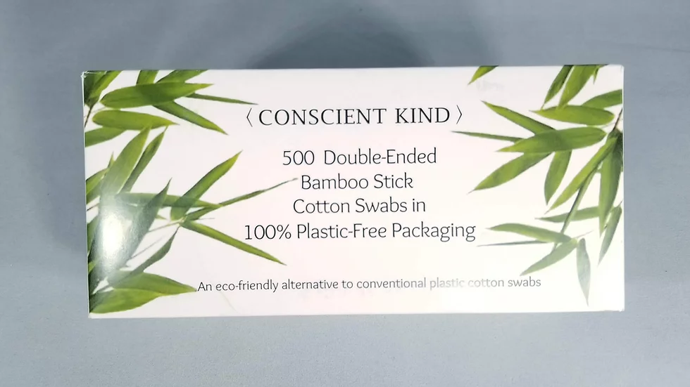 Two - 500 Double-Ended Bamboo Stick Cotton Swabs