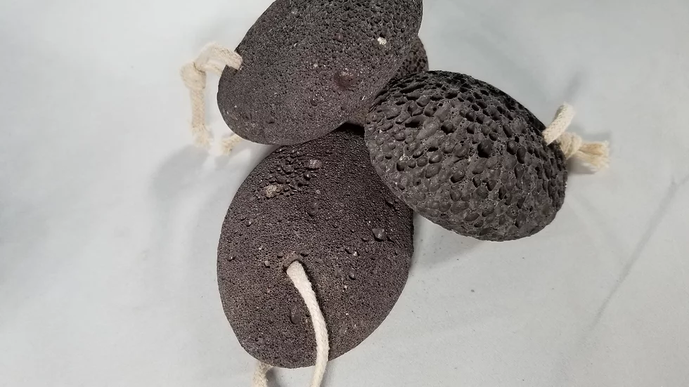 2 - Natural Black Volcanic Lava Rock Pumice Stone