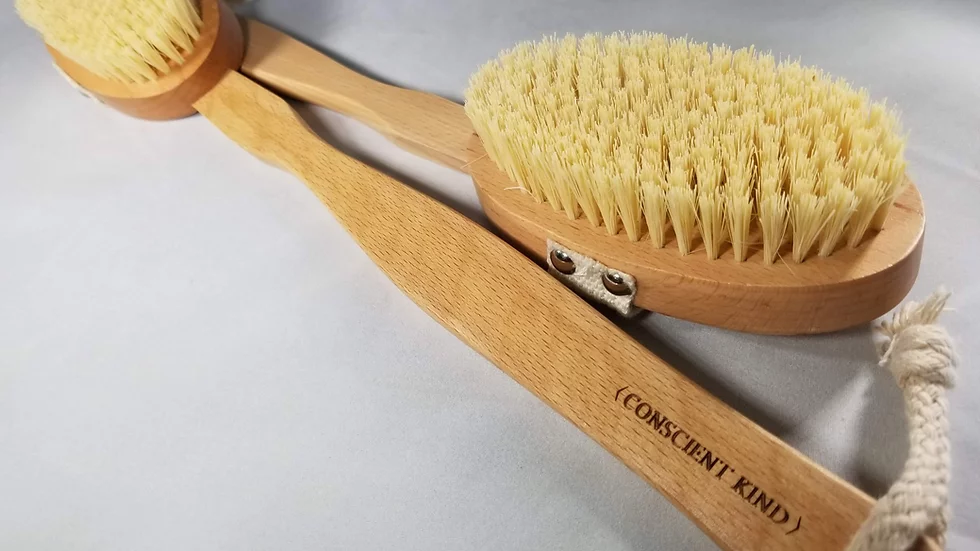 Vegan Sisal Body Brush With Removable Handle