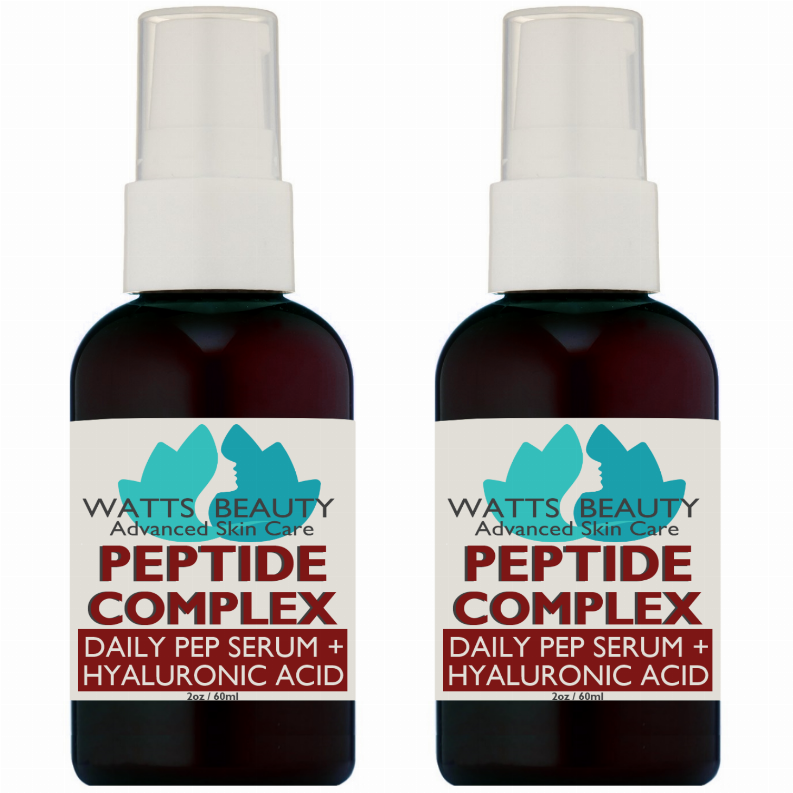 Watts Beauty Peptide Complex Collagen Serum  for Smoothing, Firming and Toning - 2 Pack
