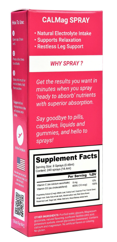 CALMag Oral Spray Supplement by SpectraSpray