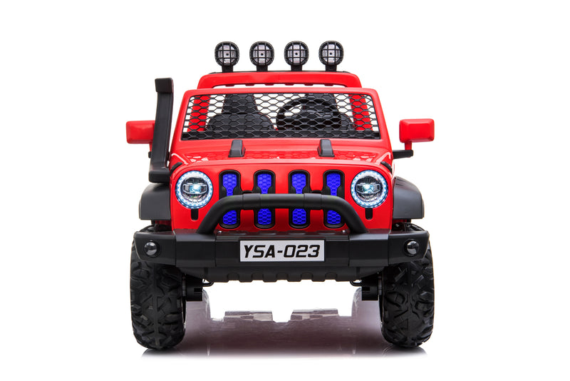 24V Freddo Toys Jeep with Top Lights 2 Seater Ride on