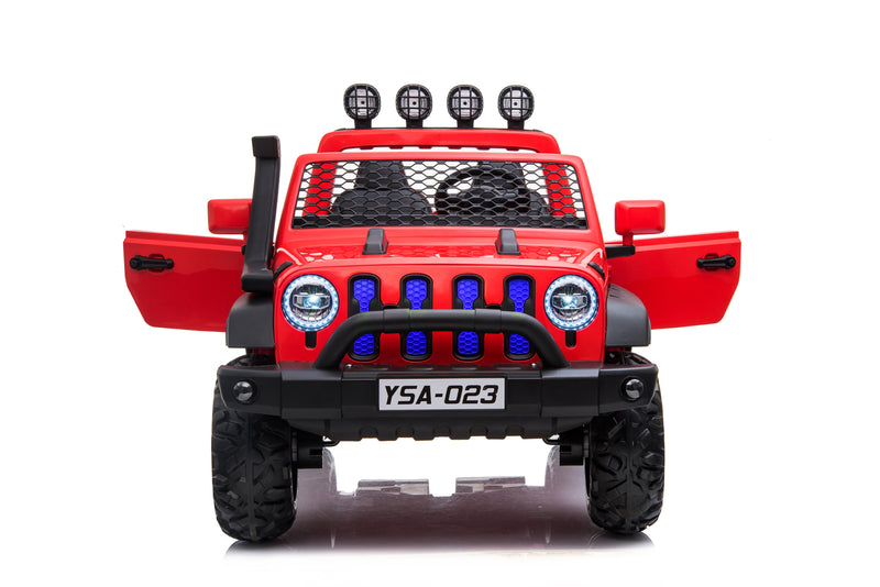24V Freddo Toys Jeep with Top Lights 2 Seater Ride on