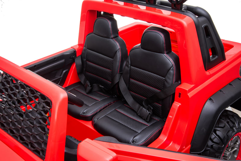 24V Freddo Toys Jeep with Top Lights 2 Seater Ride on