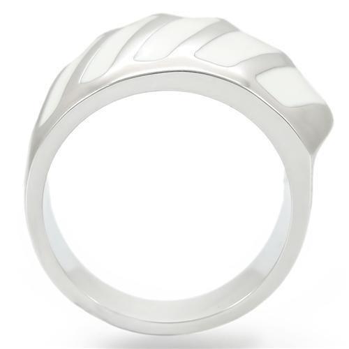 0W310 - Rhodium Brass Ring with No Stone