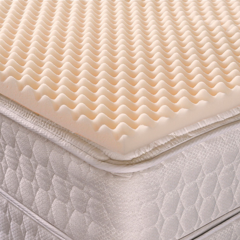 Convoluted Foam Mattress Pad Topper, Hospital Fit