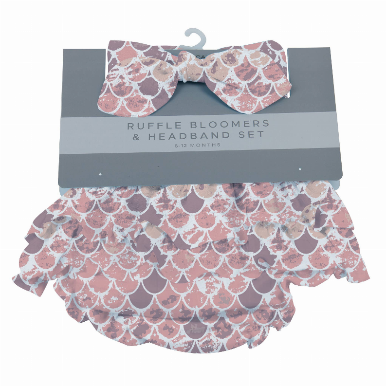 Scales Ruffle Bloomers and Headband Set