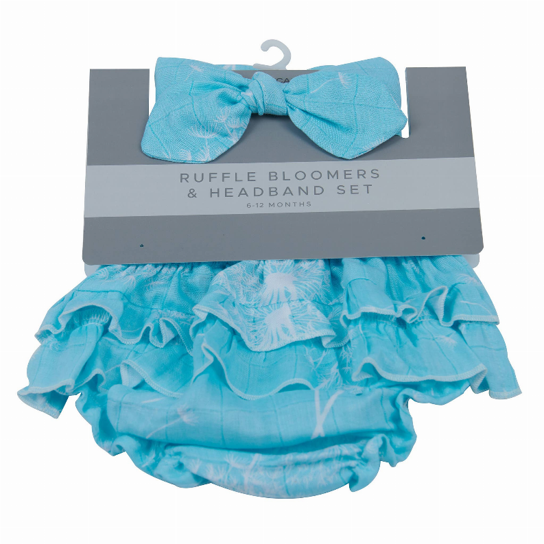 Dandelion Seeds Ruffle Bloomers and Headband Set