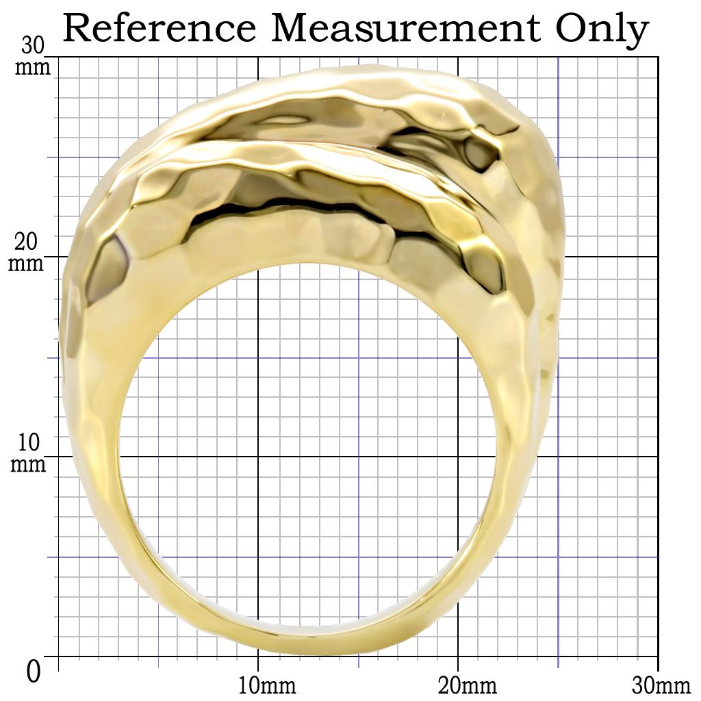 1W036 - Gold Brass Ring with No Stone