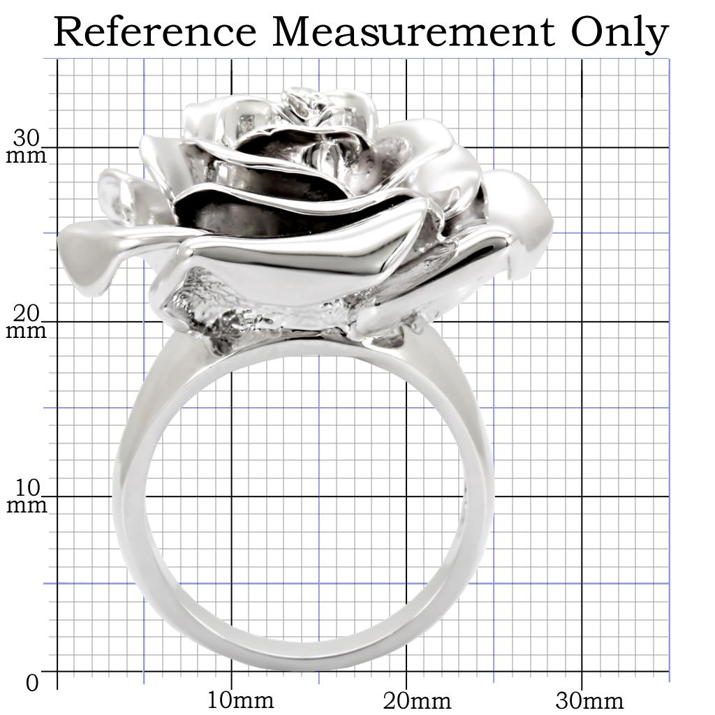 1W044 - Rhodium Brass Ring with No Stone