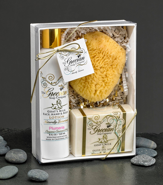 Lotion, Soap and Sponge Gift Set