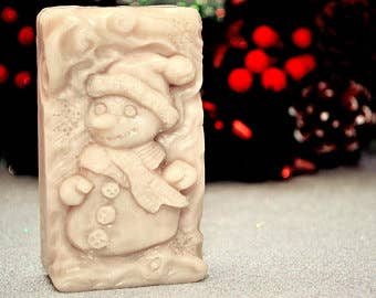 Holiday Snowman Soap