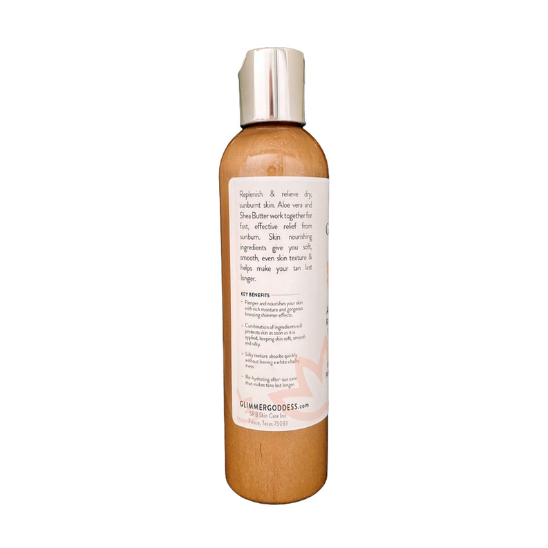 Organic After Sun Lotion & Tan Extender WITH Luminizing Shimmer