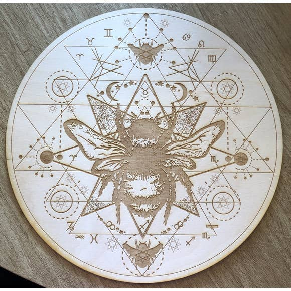 Honey Bee Crystal Grid