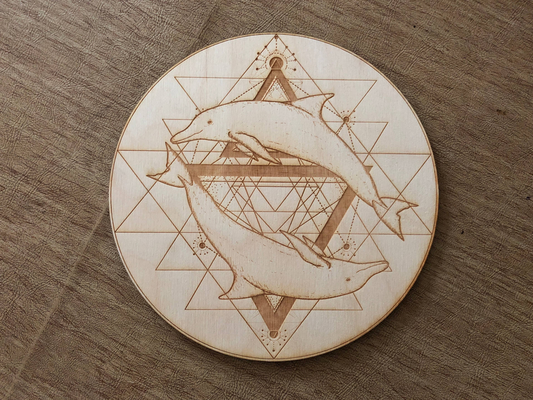 Dolphin Yantra Crystal Grid