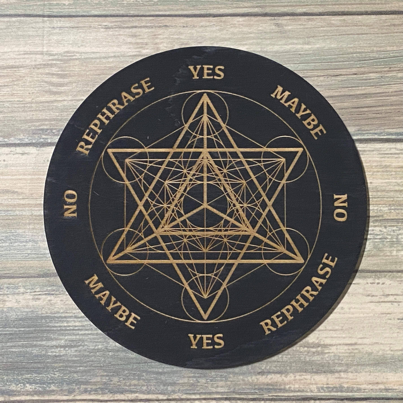 Merkaba Metatron's Cube Pendulum Board