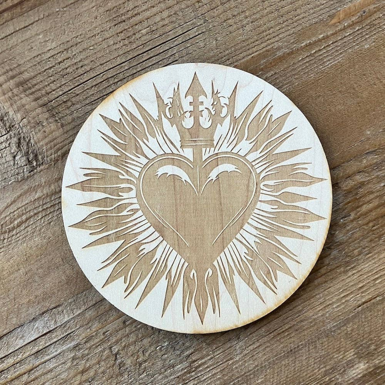 Sacred Heart Crystal Grid
