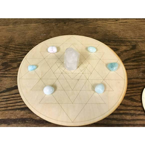 Sri Yantra Crystal Grid