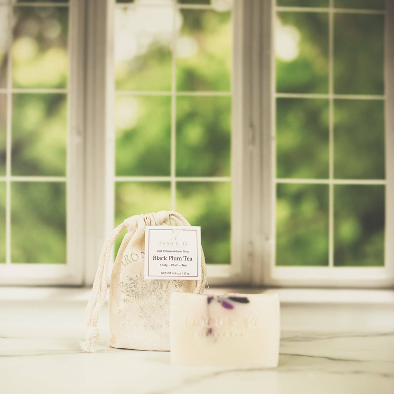 Black Plum Tea Soap Slice