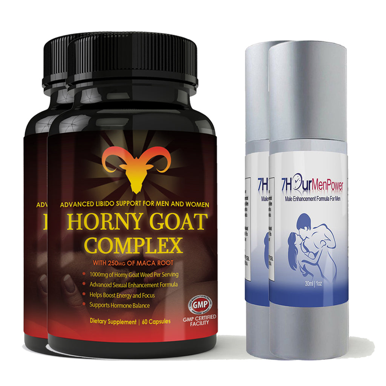 Horny Goat Complex and 7Hour Men Power Combo Pack