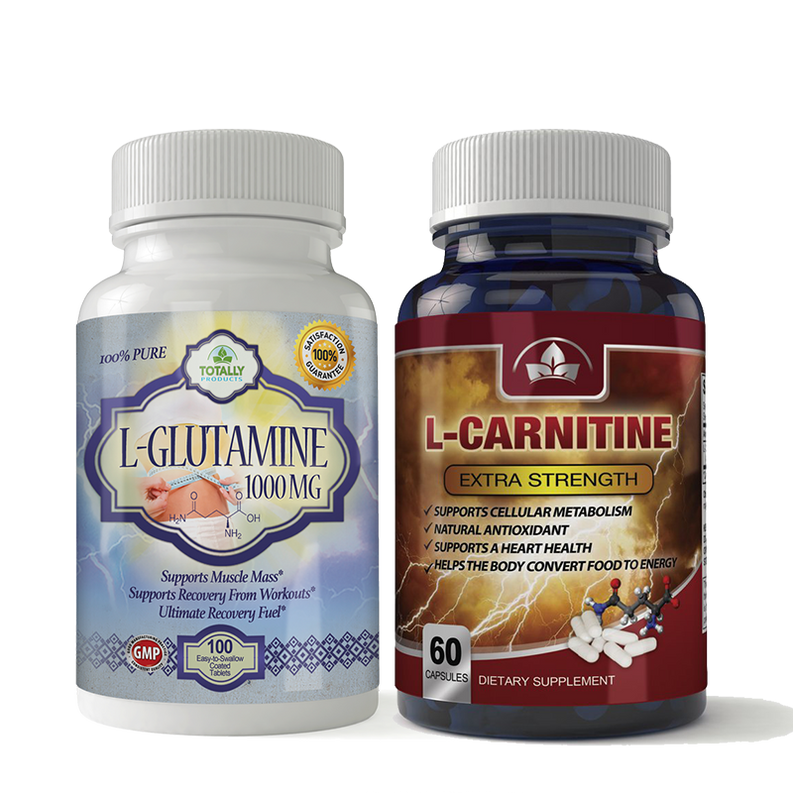 L-Glutamine and L-Carnitine Extra Strength Combo Pack