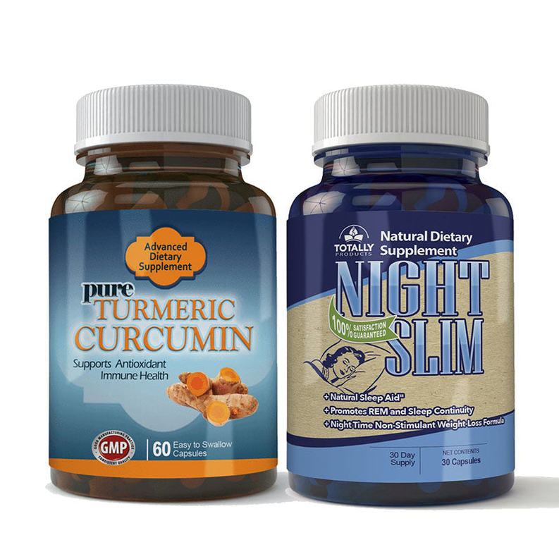 Turmeric Curcumin and Night Slim Combo Pack