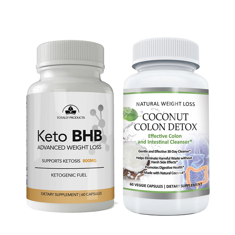 Keto BHB and Coconut Colon Cleanse Combo Pack