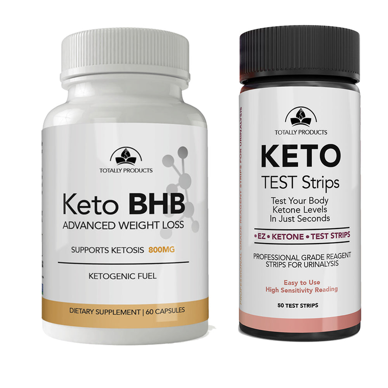 Totally Products Keto Strips and Keto BHB Combo Pack