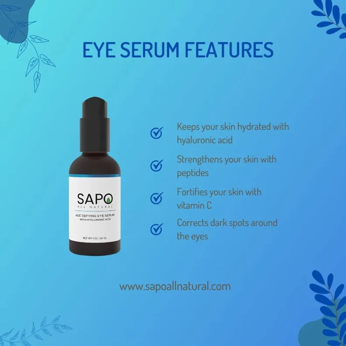 Eye Serum with Hyaluronic Acid & Peptides
