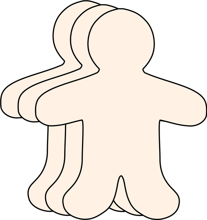Die-Cut Magnetic - Large Single Color Bunny