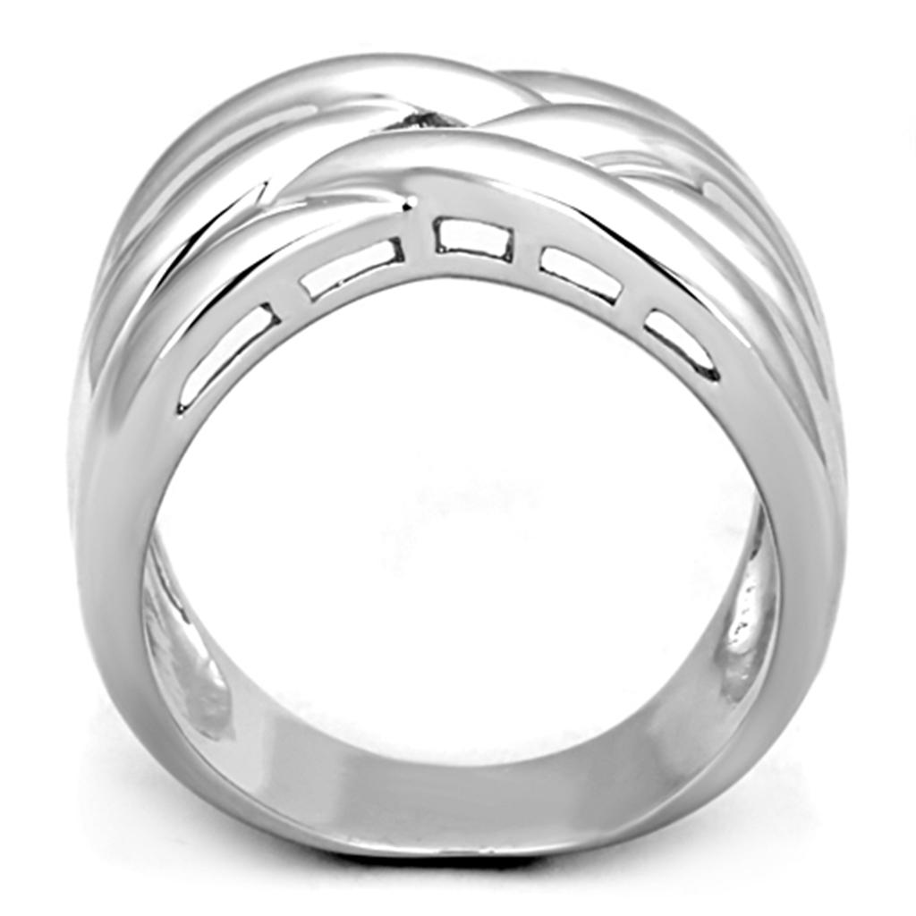 3W784 - Rhodium Brass Ring with No Stone