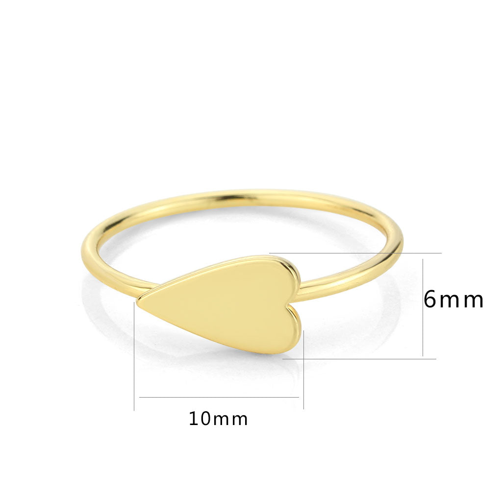 3W1617 - Flash Gold Brass Ring with No Stone in No Stone