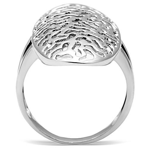 3W169 - Rhodium Brass Ring with No Stone