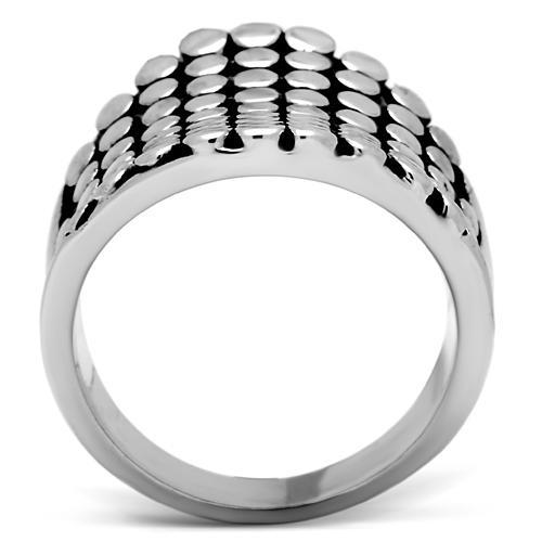 3W194 - Rhodium Brass Ring with No Stone