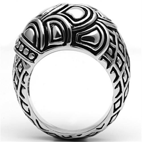 3W242 - Rhodium Brass Ring with No Stone