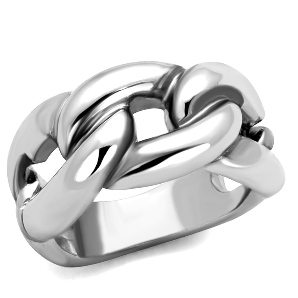 3W874 - Rhodium Brass Ring with No Stone