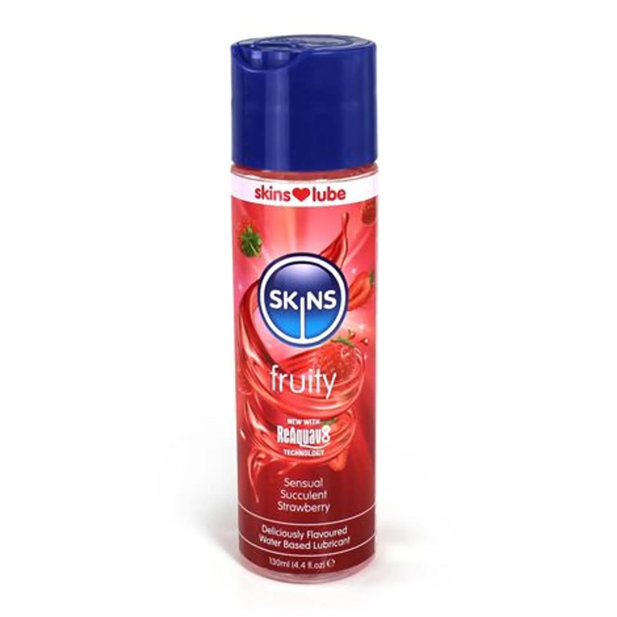 SKINS STRAWBERRY WATER BASED LUBRICANT 4.4 OZ