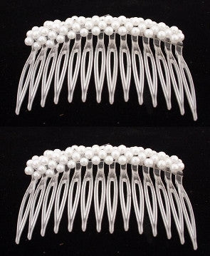 Pearl Side Hair Combs (pair)