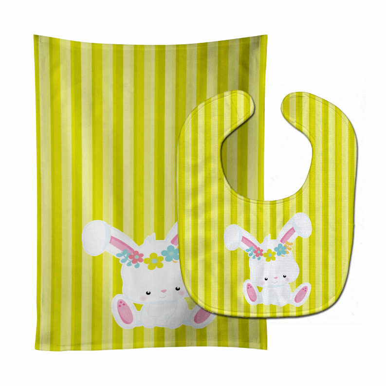 Easter Baby Bib & Burp Cloth