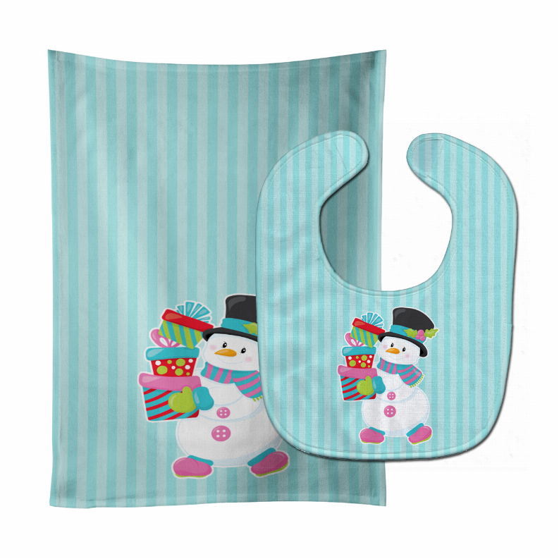 Christmas Baby Bib & Burp Cloth