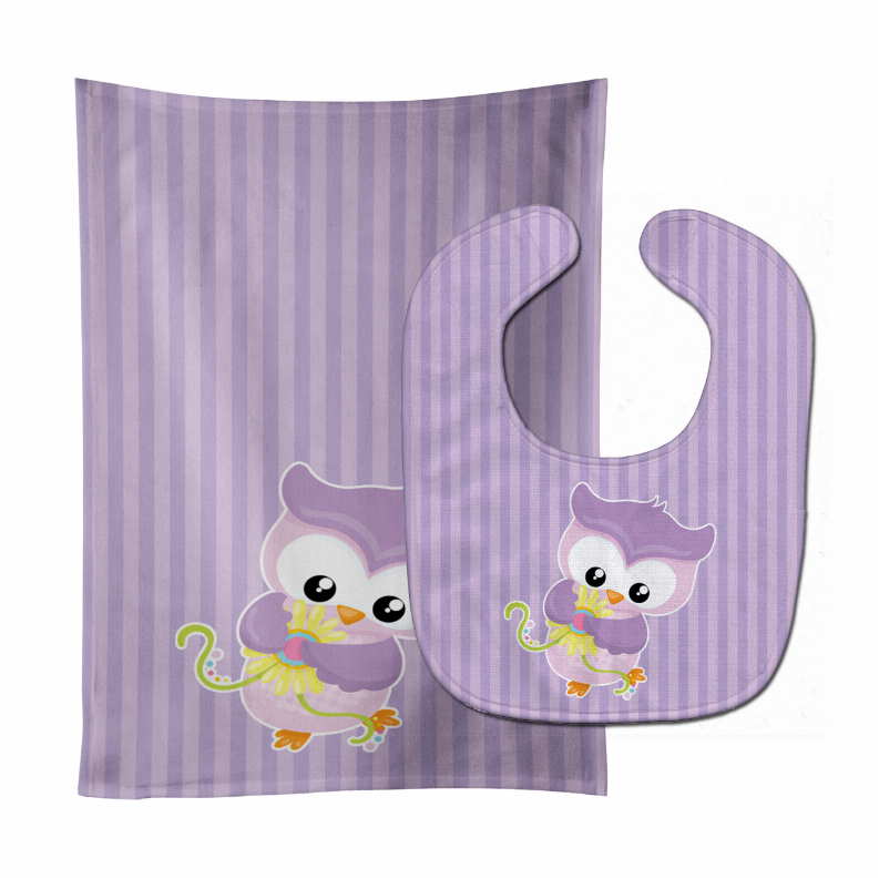 Animal Baby Bib & Burp Cloth