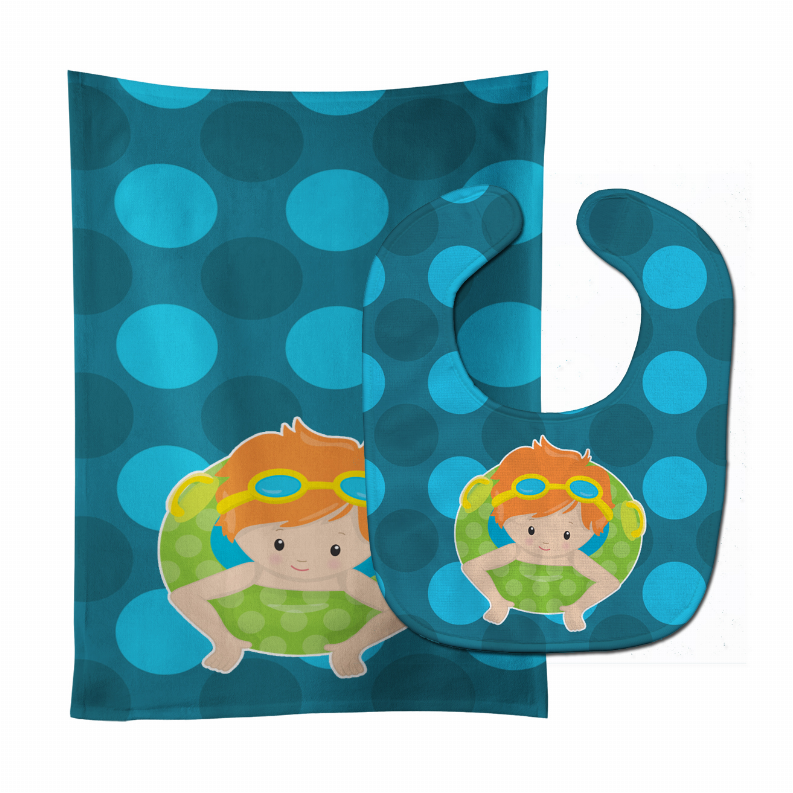 Summer Baby Bib & Burp Cloth