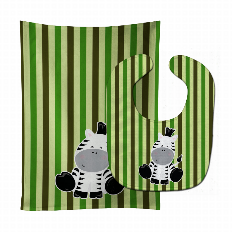 Animal Baby Bib & Burp Cloth